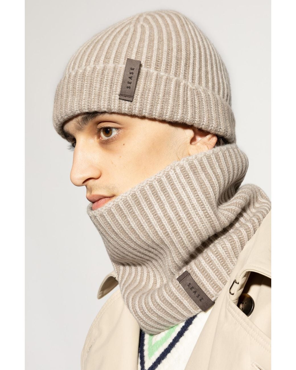 Sease Natural Cashmere Hat for men