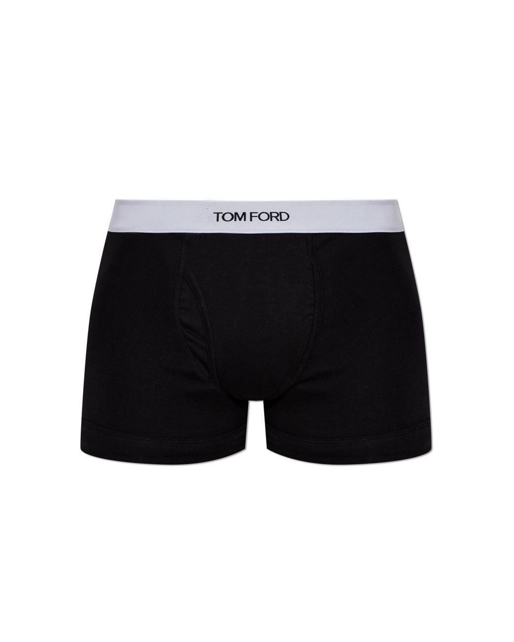 Tom Ford Black Cotton Boxers With Logo for men
