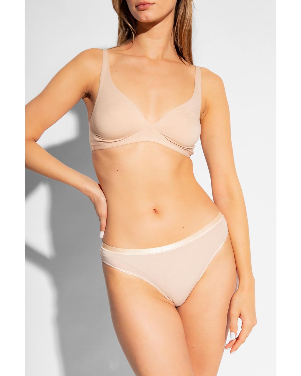 Hanro White Cotton Bra