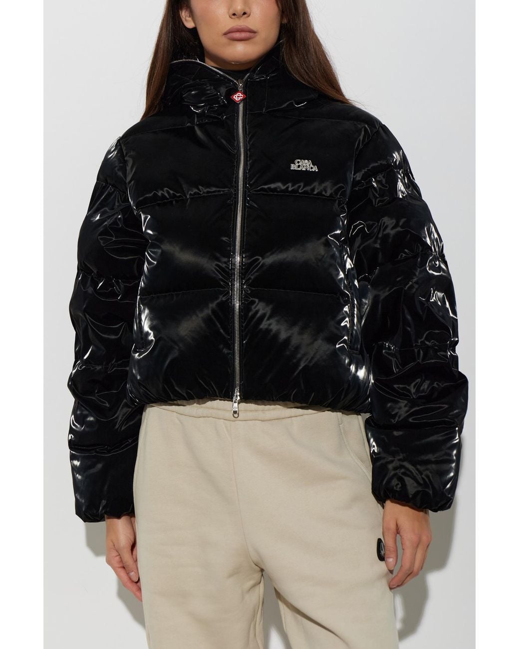 Casablanca Black Logo Down Jacket