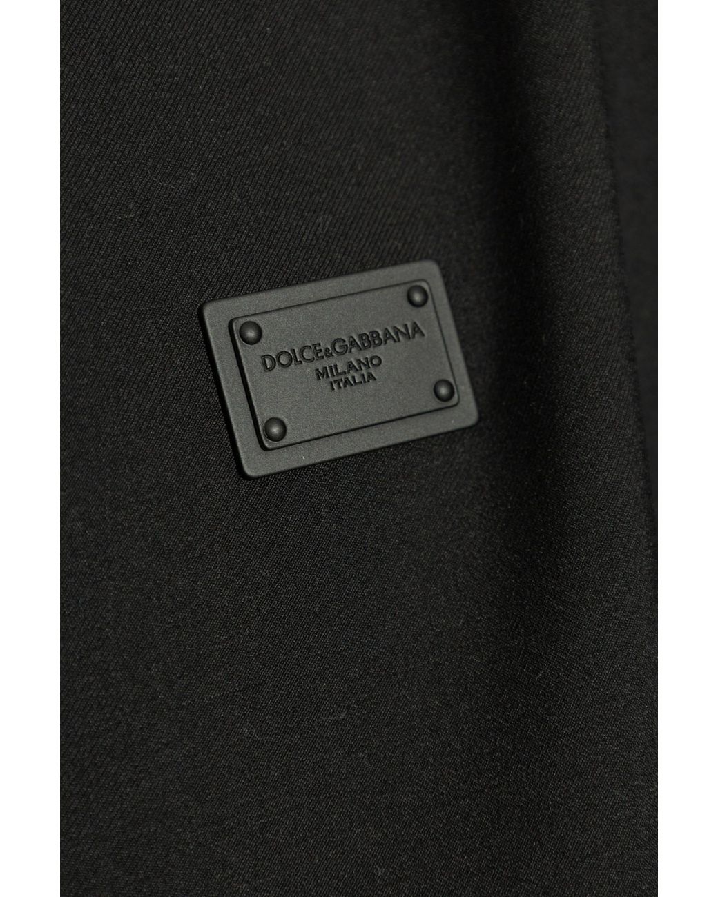 Dolce & Gabbana Black Woolen Jacket for men