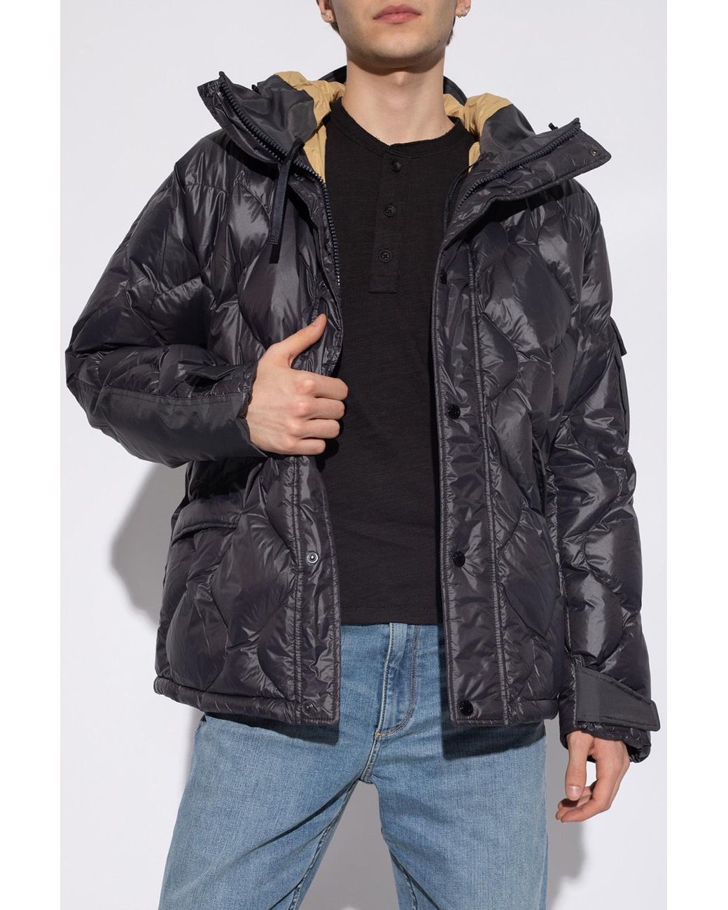 Rag & Bone Black Down Shield Jacket for men