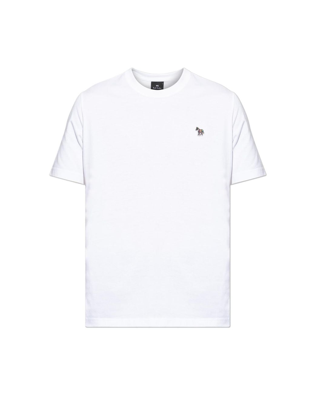 Paul Smith White T-Shirt With Patch for men
