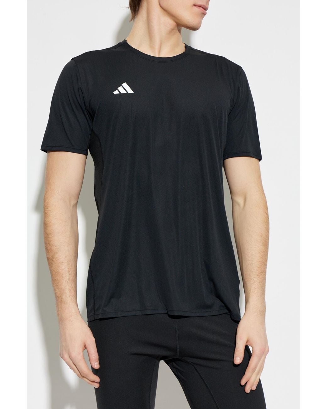 Adidas Originals Black T-Shirt From The Adizero Collection for men