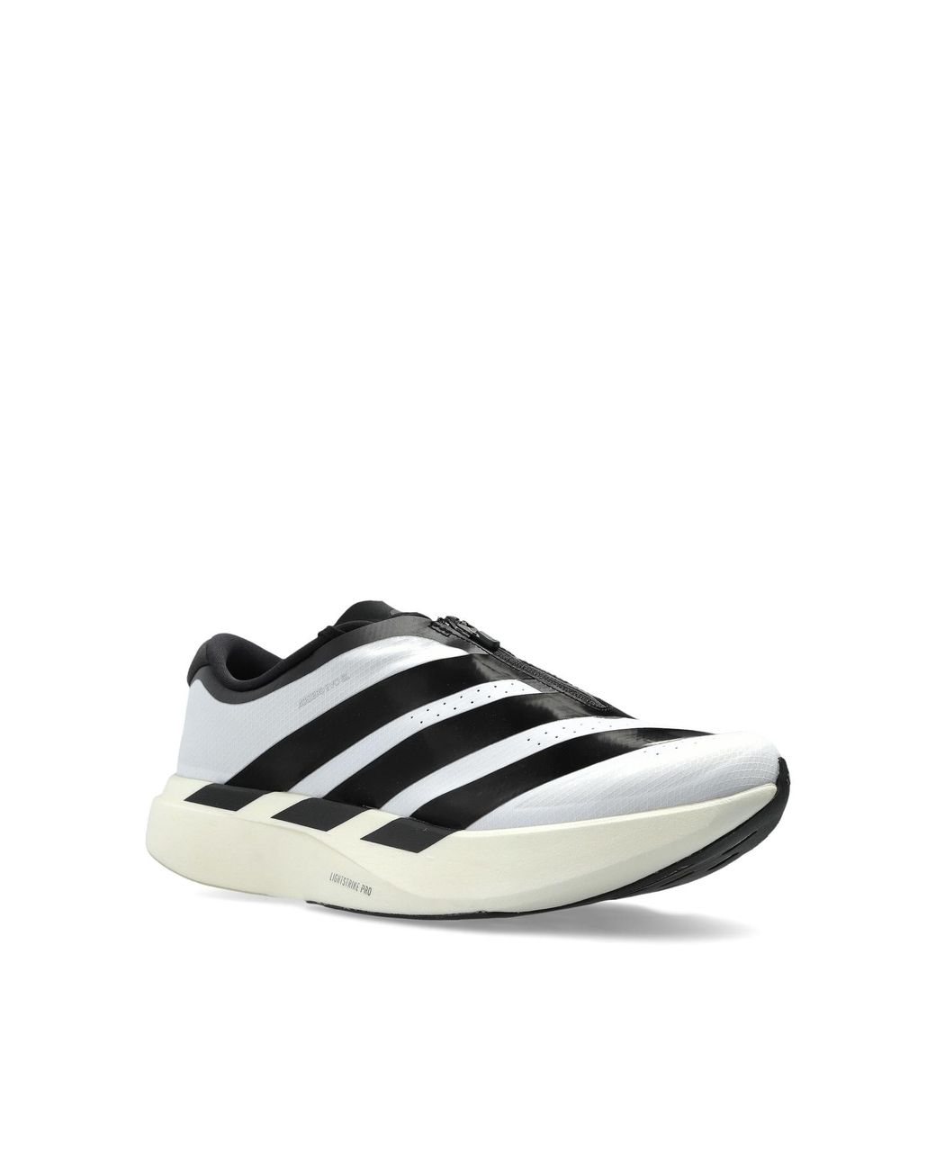 Adidas Originals Black Sports Shoes 'Adizero Evo Sl Zip' for men