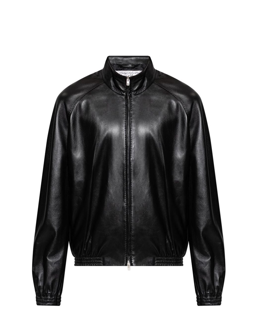 Acne Black Leather Jacket for men
