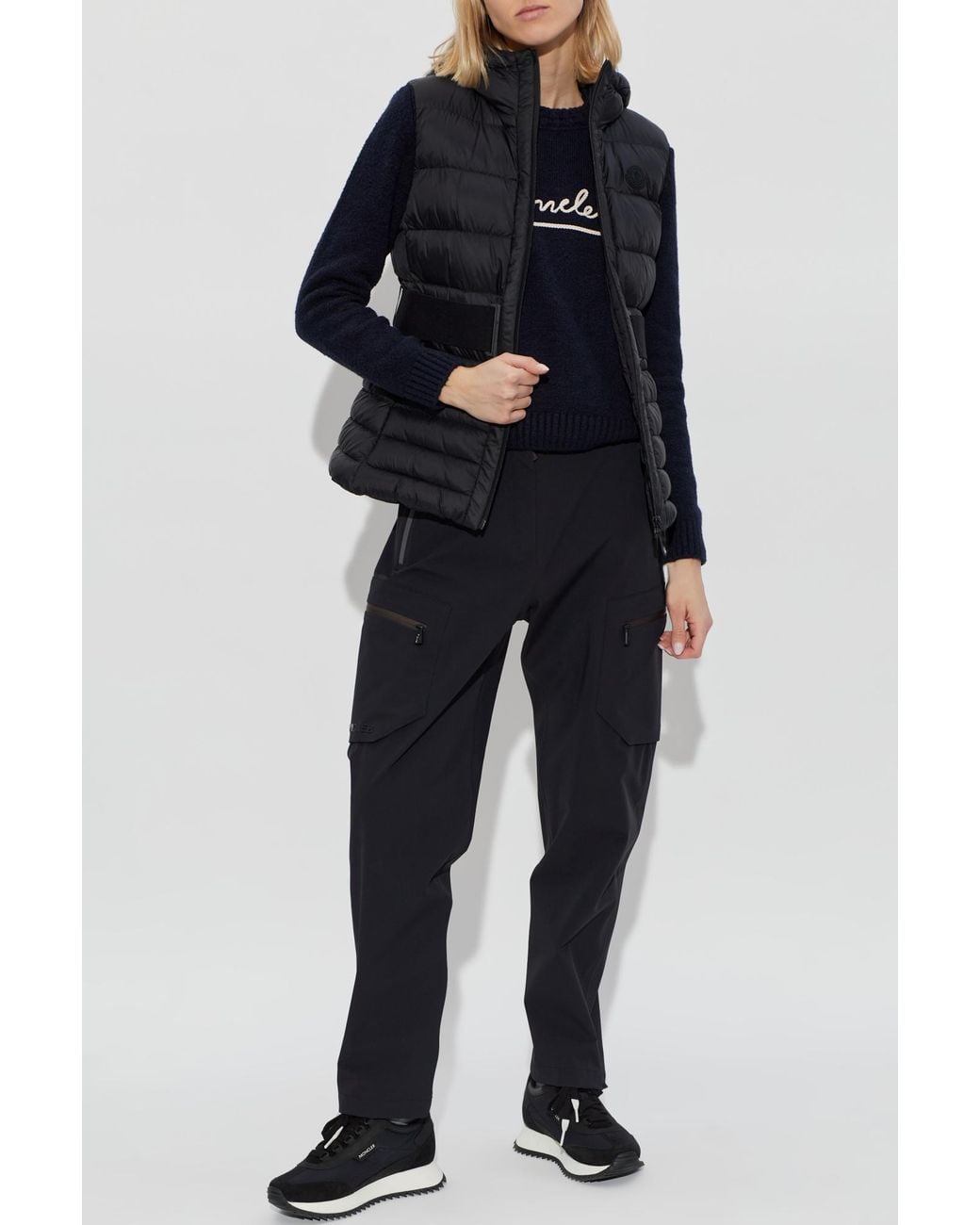 Moncler Black Quilted Vest "Melia"