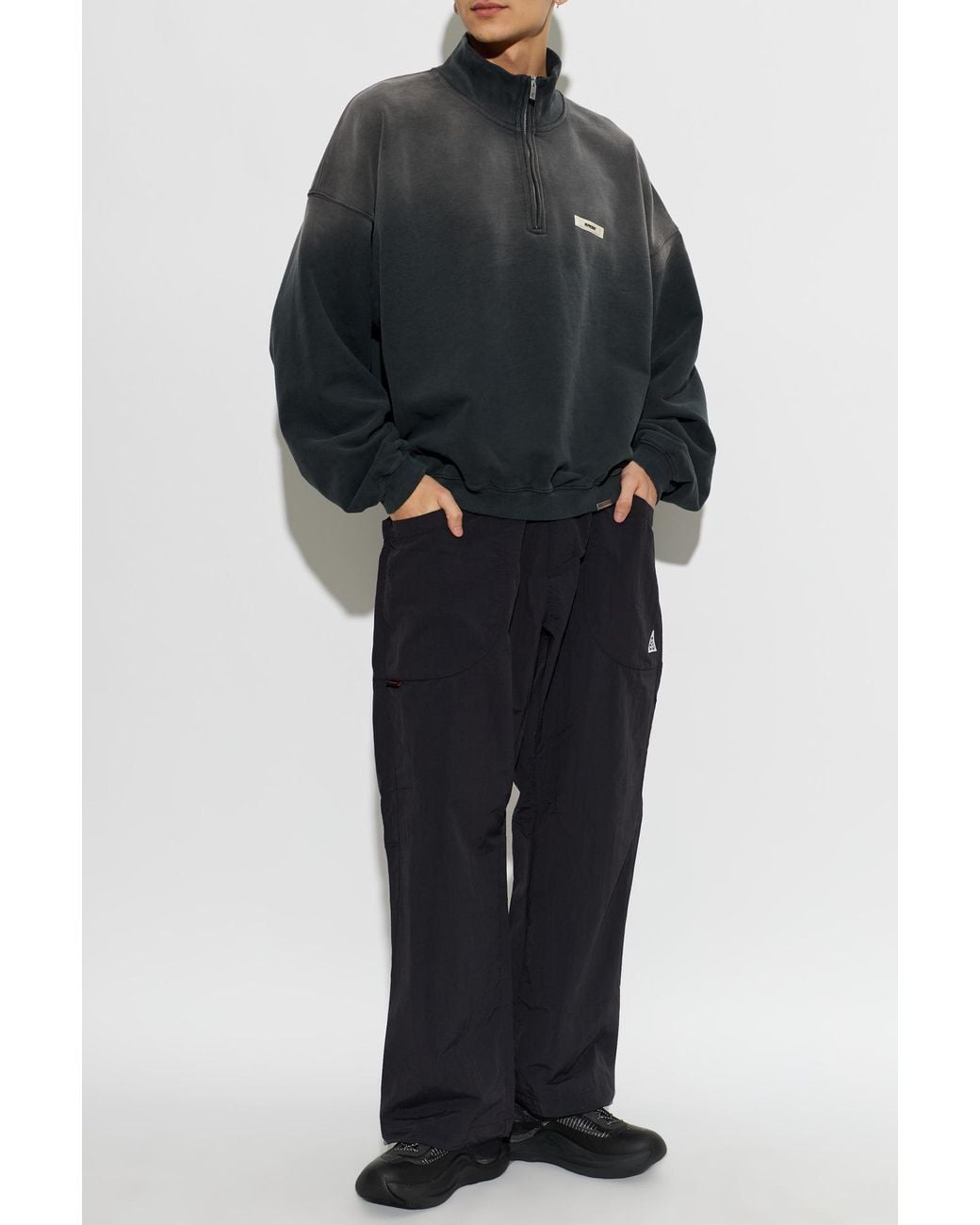 Represent Black 'Vintage'-Effect Sweatshirt for men