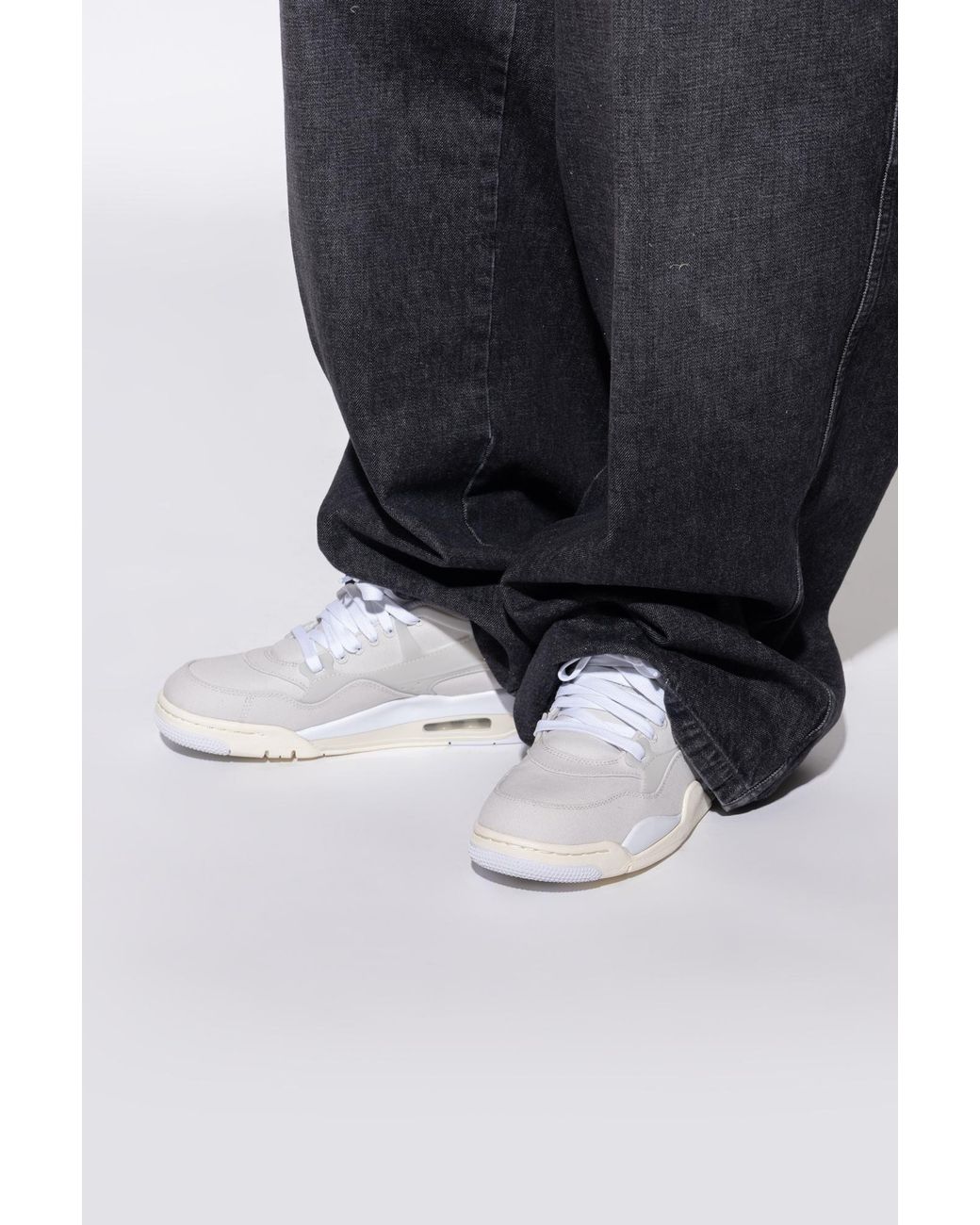 Nike White Sports Shoes "Air Jordan 4Rm" for men