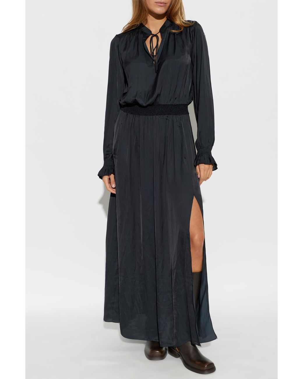 Zadig & Voltaire Black 'Rayado' Dress
