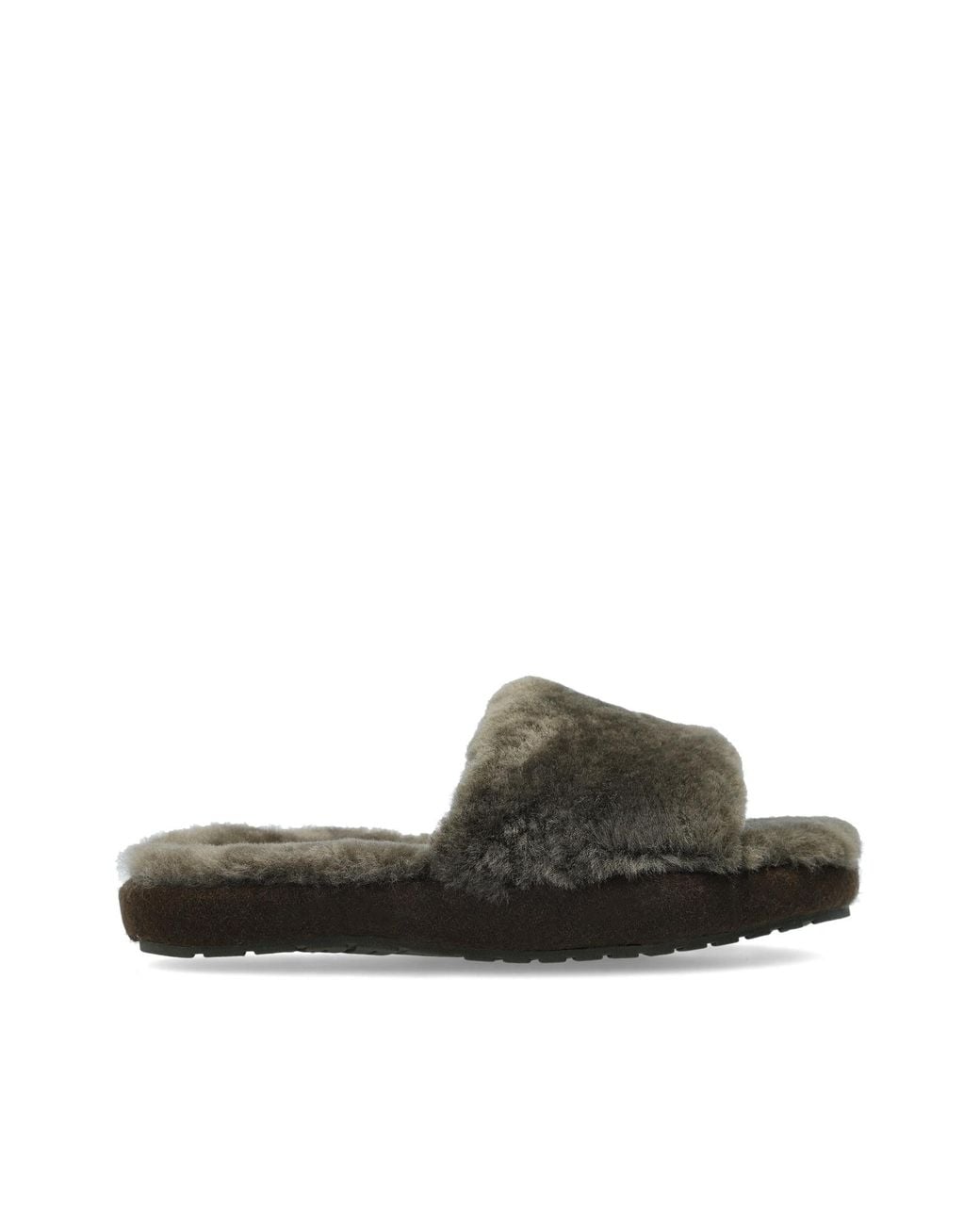 EMU Green Fur Slippers 'Mckay'