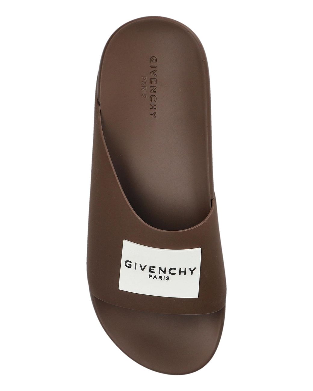 Givenchy Brown Flip-Flops With Logo for men