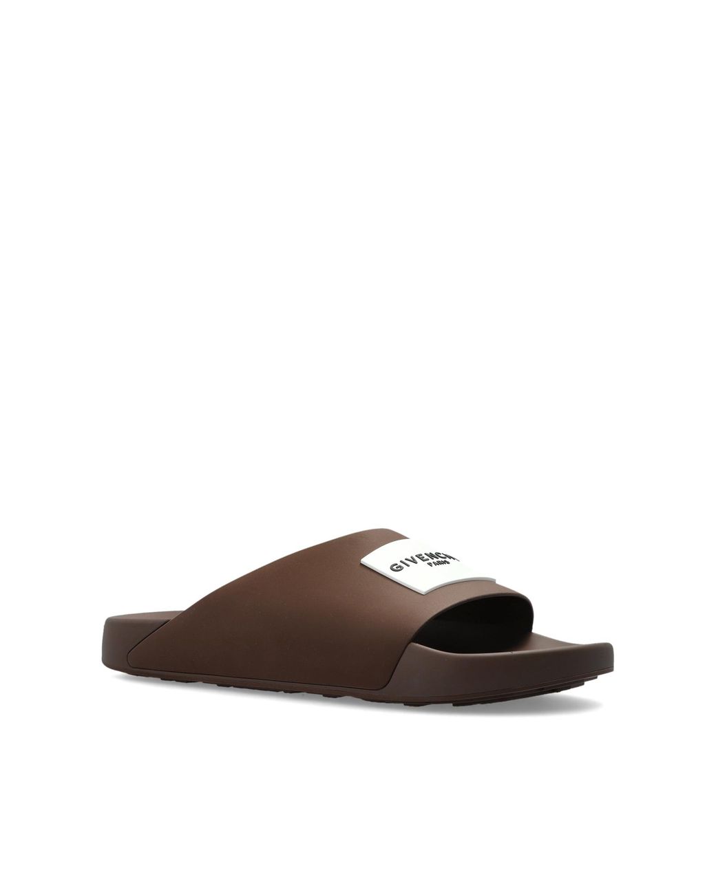 Givenchy Brown Flip-Flops With Logo for men