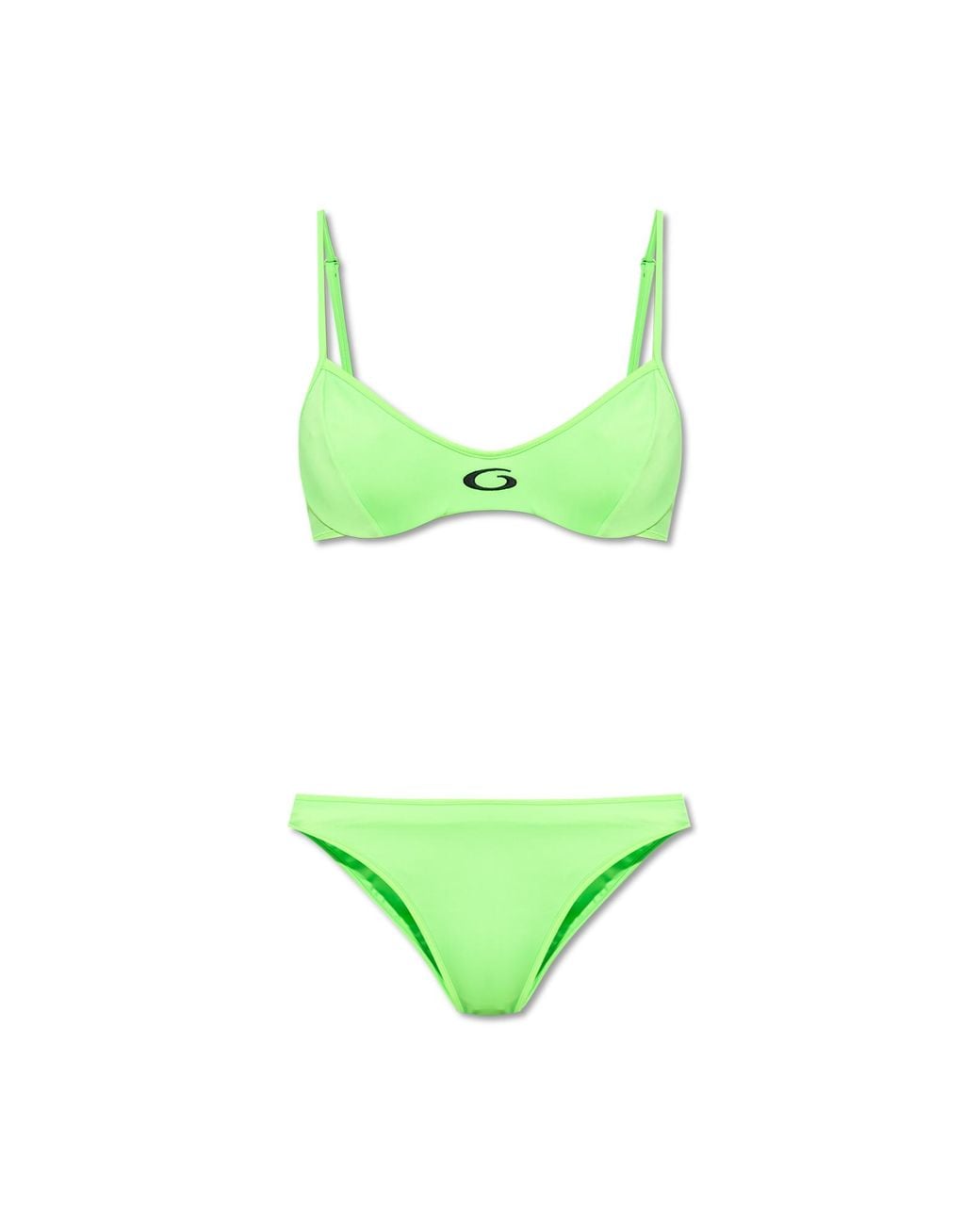 Balenciaga Green Two-Piece Swimsuit