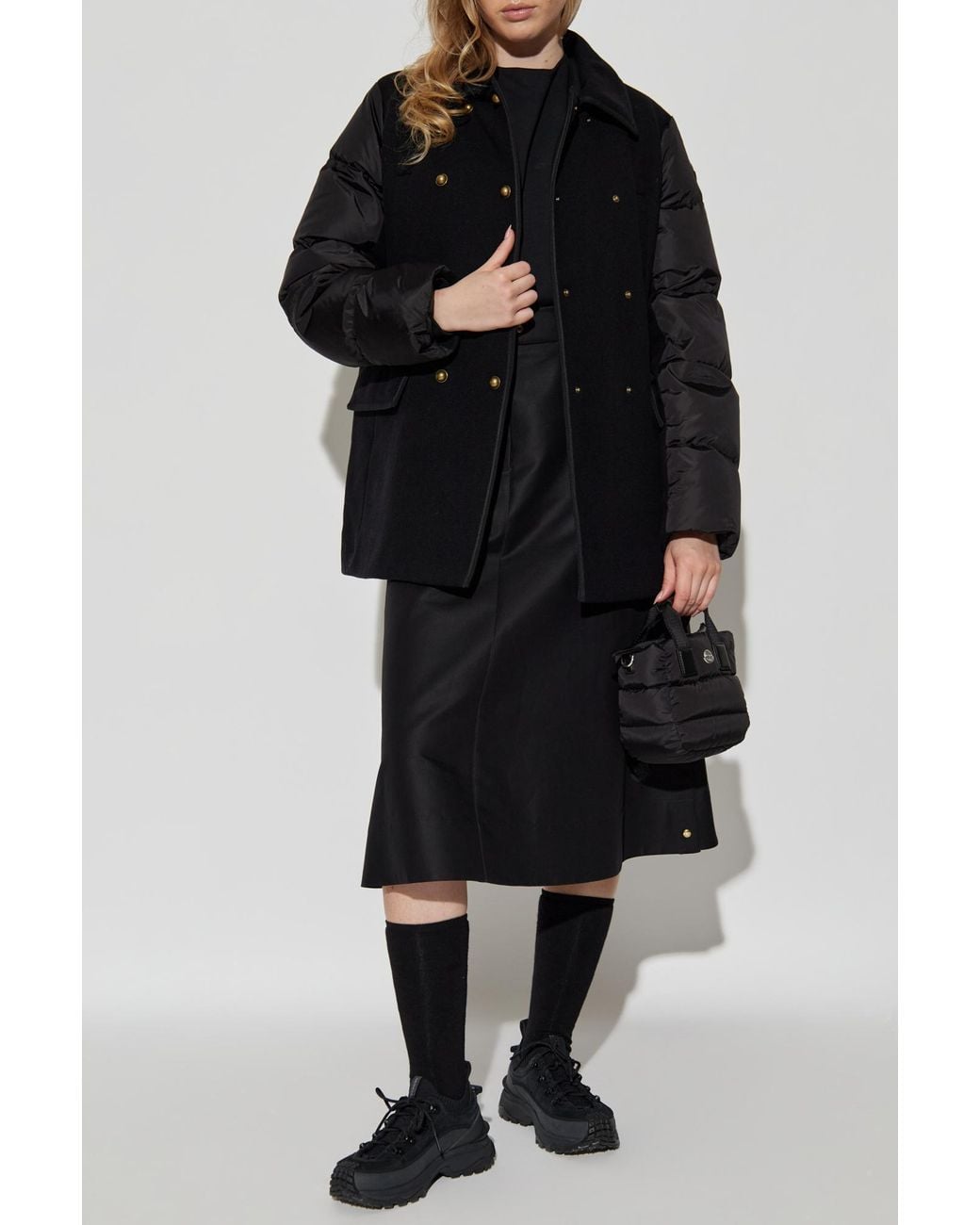 Moncler Black Short Coat "Chaillo"