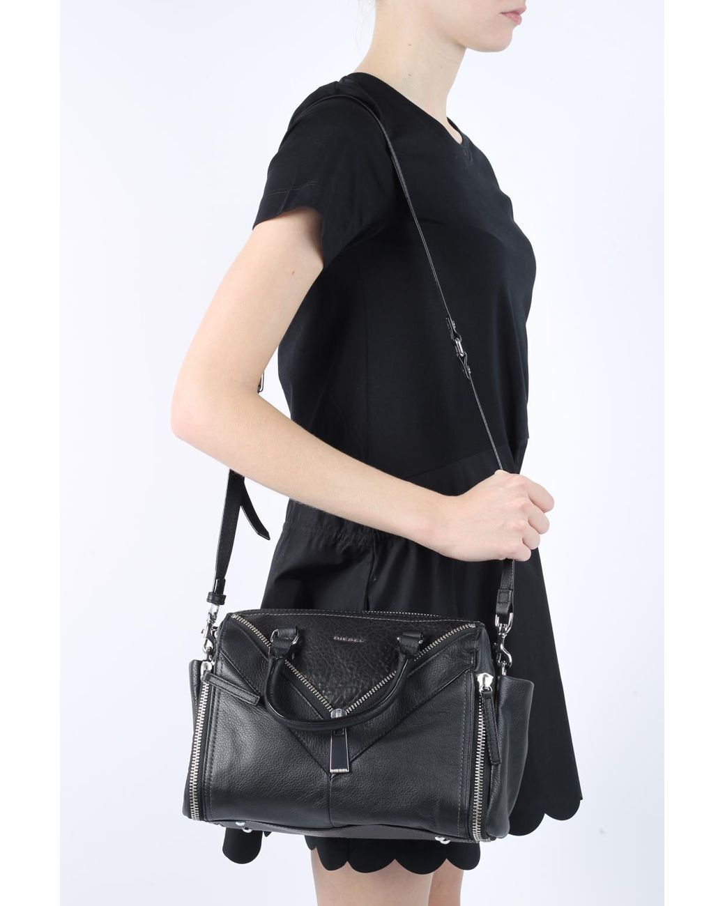 DIESEL 'le Trasy' Shoulder Bag Black | Lyst UK