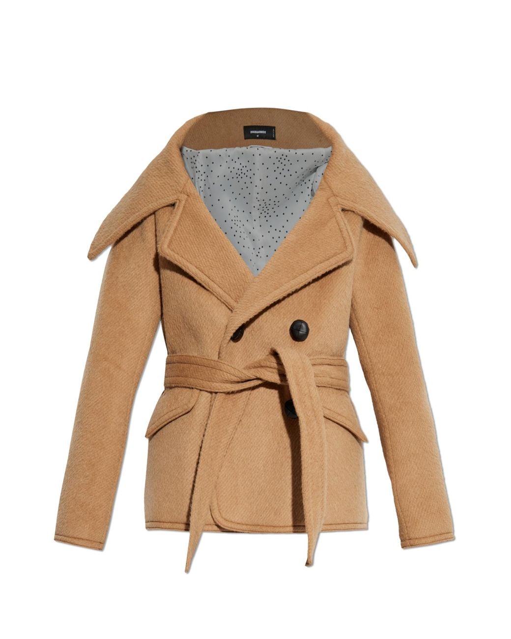 DSquared² Natural Wool Coat