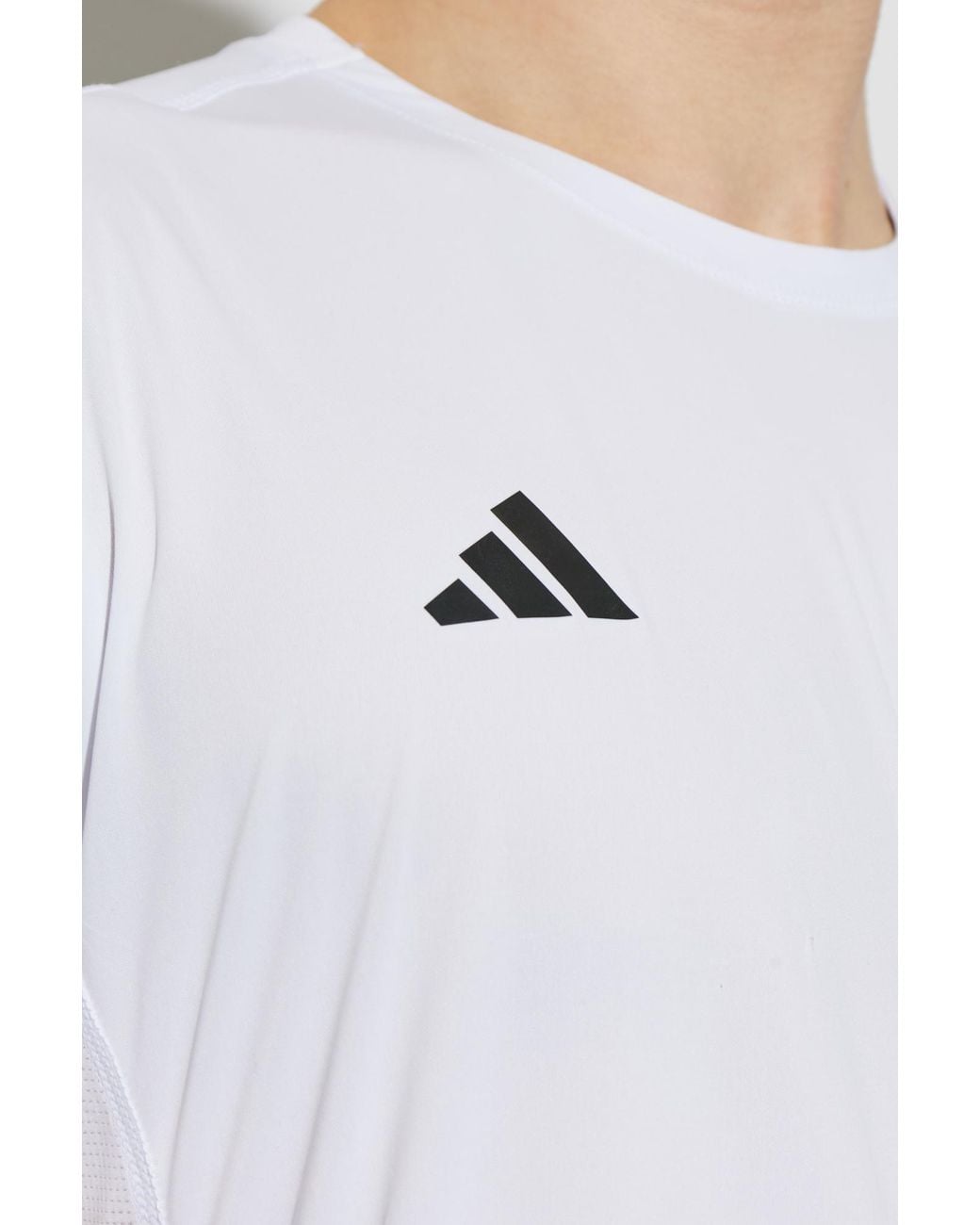 Adidas Originals White T-Shirt From The Adizero Collection for men