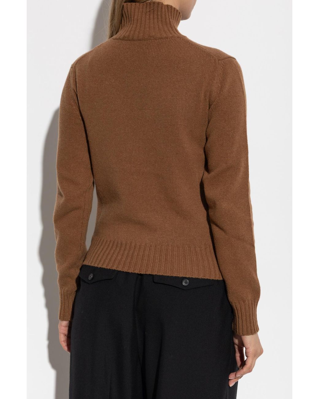 AMI Brown Wool Turtleneck