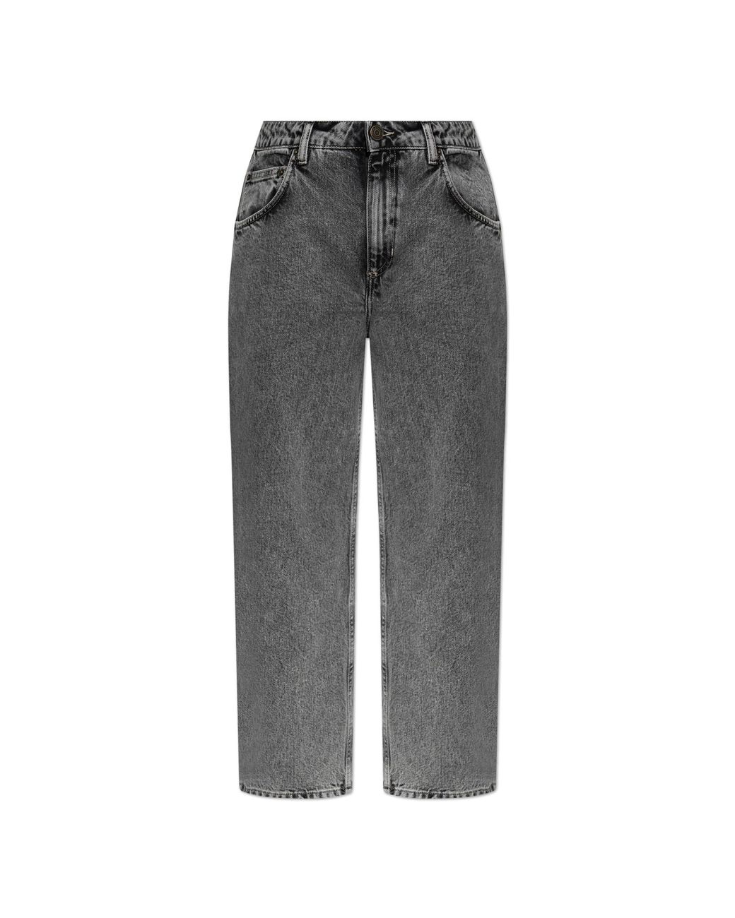 American Vintage Gray High-Waisted Jeans