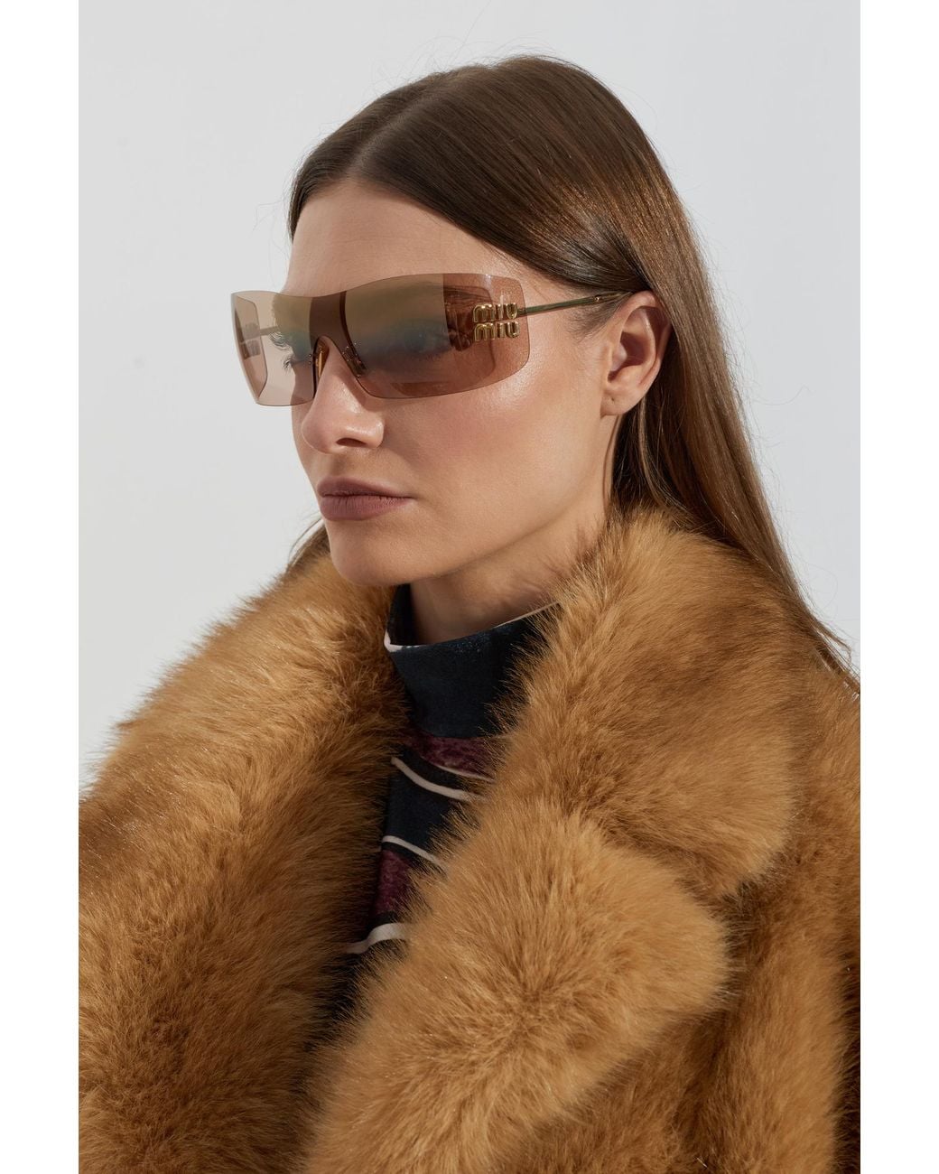 Miu Miu Pink 'B53S' Sunglasses