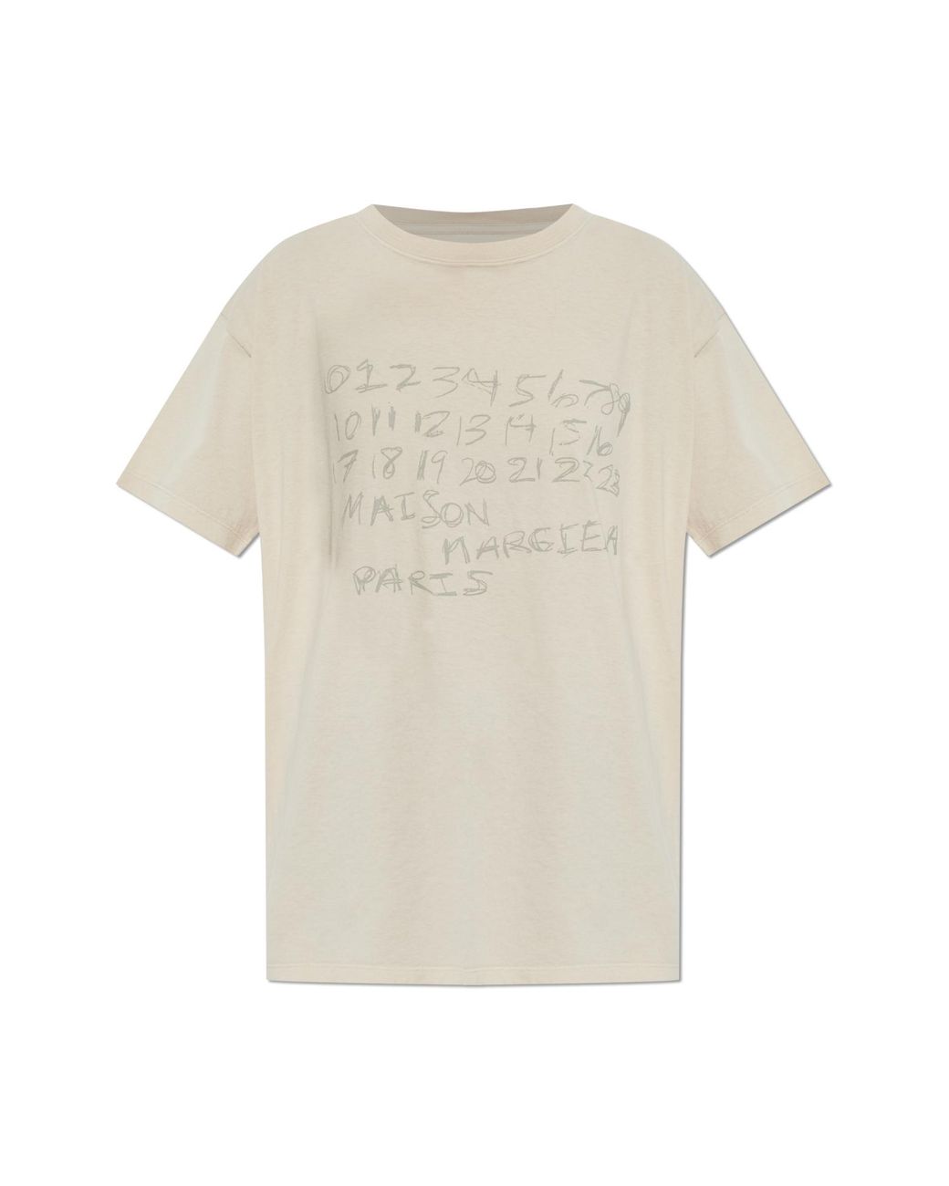 Maison Margiela White T-Shirt With Logo