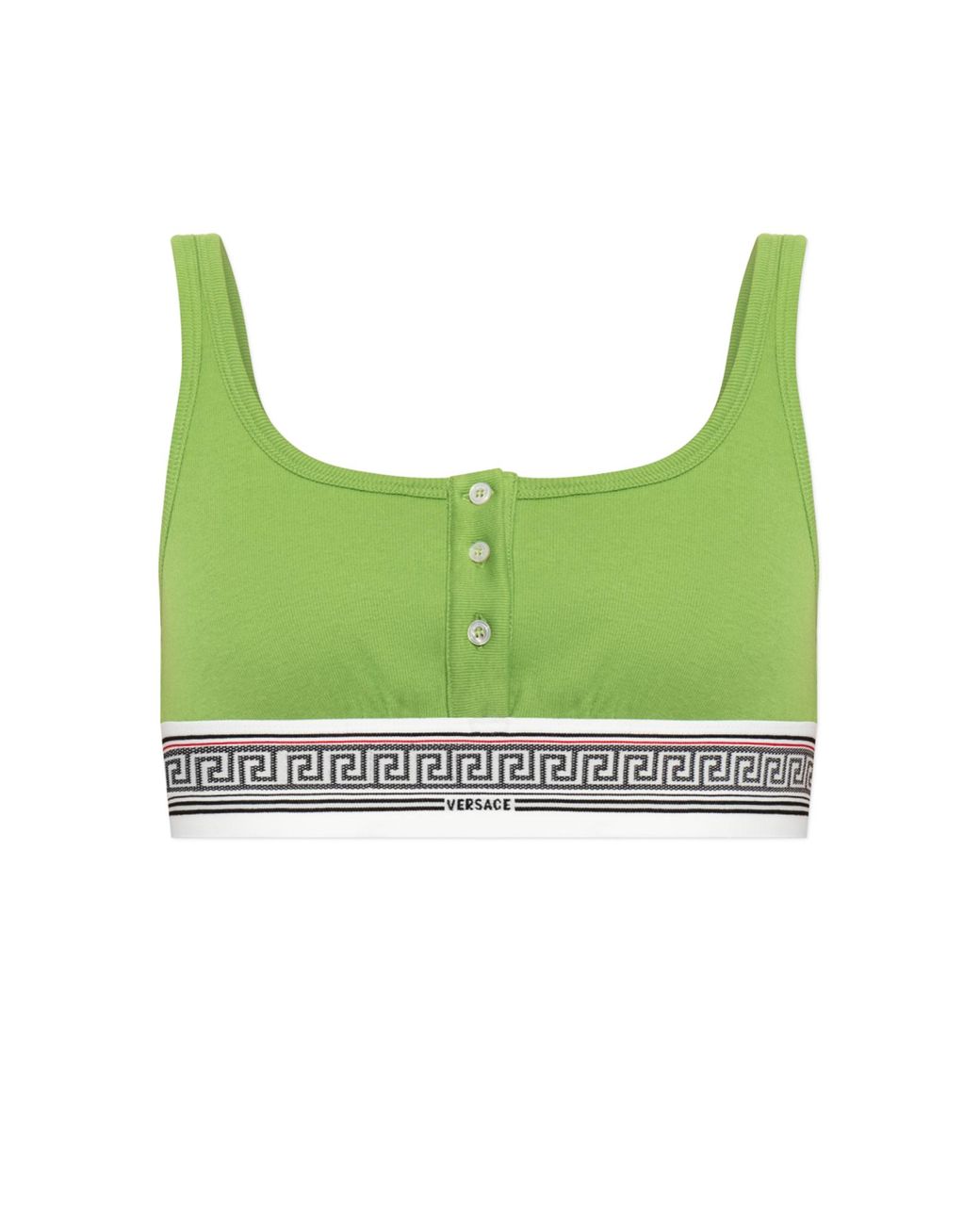Versace Green Cotton Bra