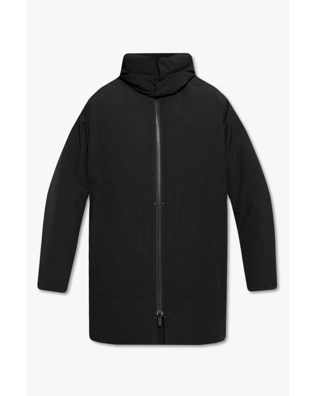 Moncler 'oshima' Long Down Jacket in Black for Men | Lyst Canada