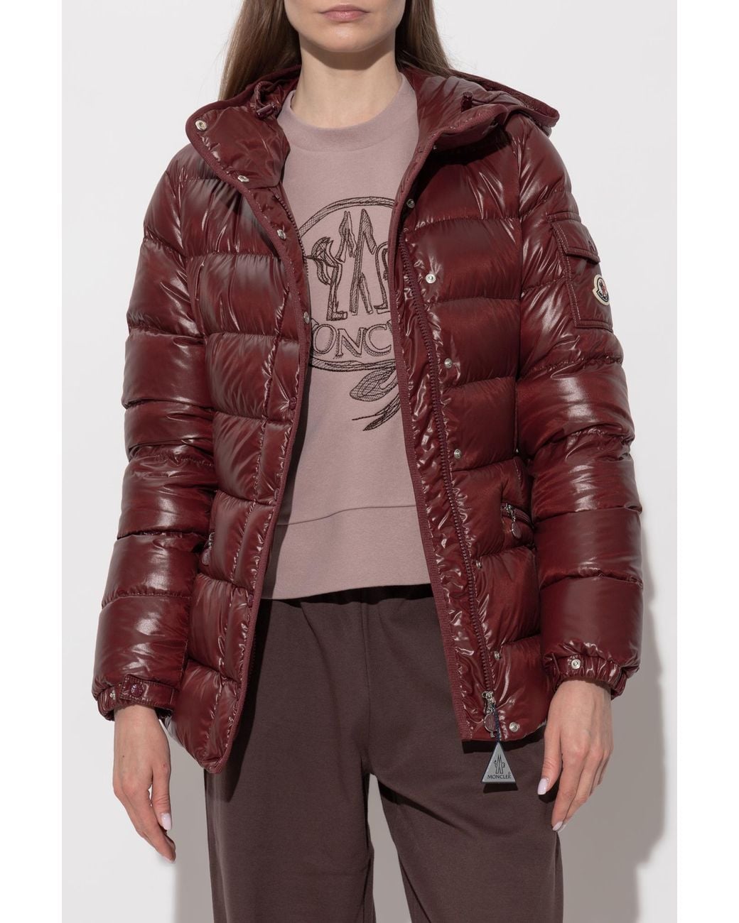 Moncler Red "Barante" Down Jacket