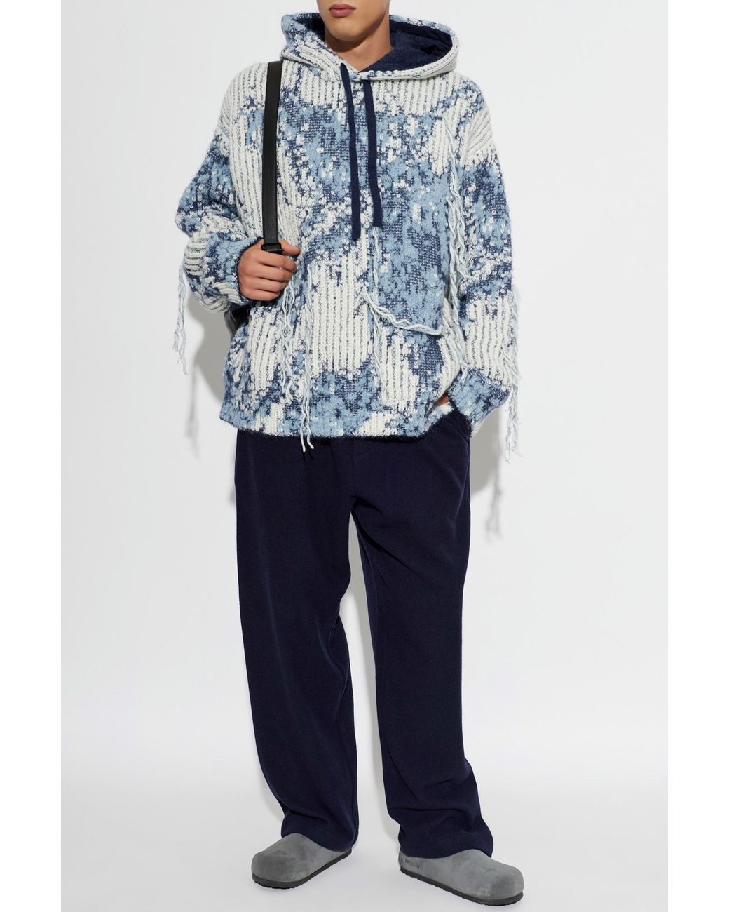 DARKPARK Blue Wool Trousers for men