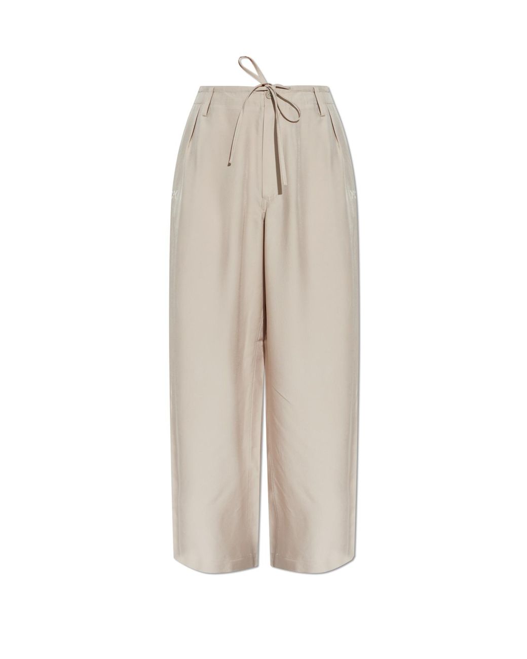 Y-3 White Loose-Fit Trousers