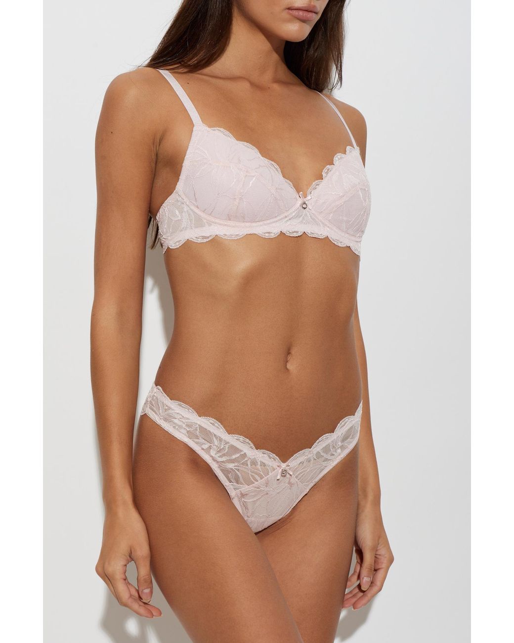 Emporio Armani Pink Lace Briefs