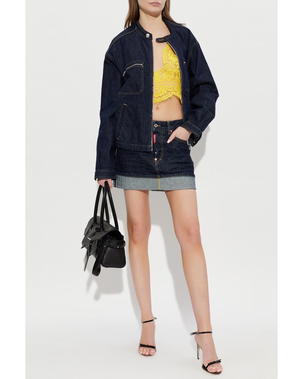 DSquared² Yellow Transparent Top