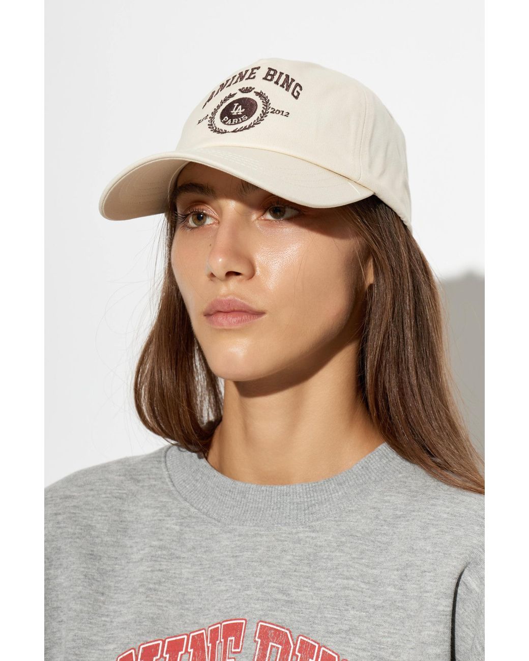 Anine Bing White Jeremy Baseball Cap