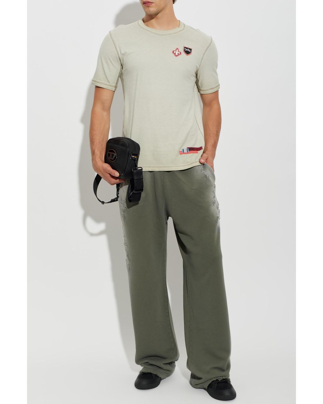 DIESEL Green Sweatpants 'P-Keith' for men
