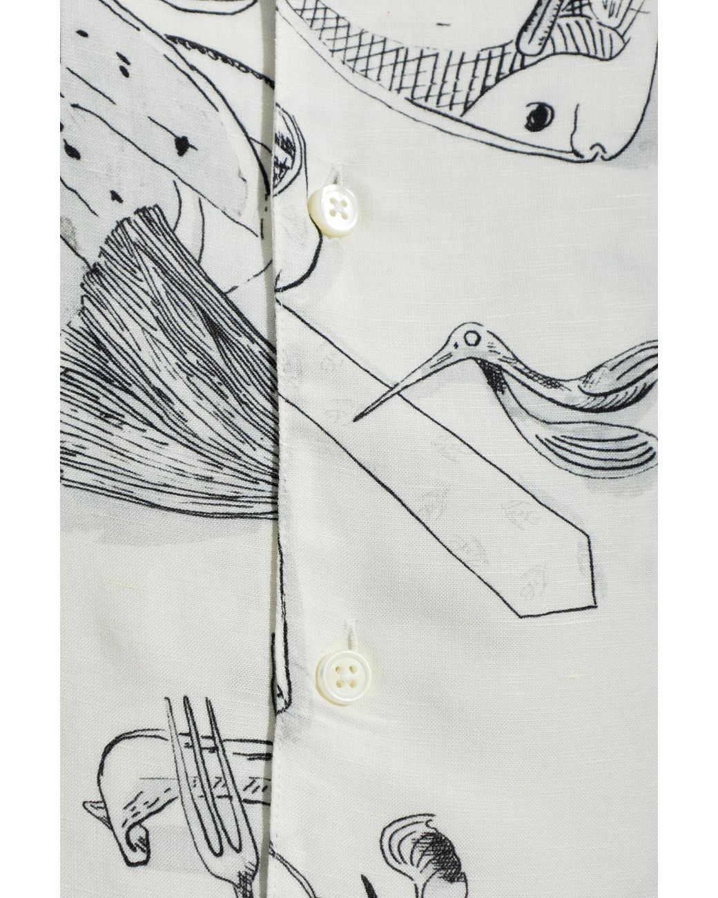 Jacquemus Gray Patterned Short-Sleeve Shirt for men