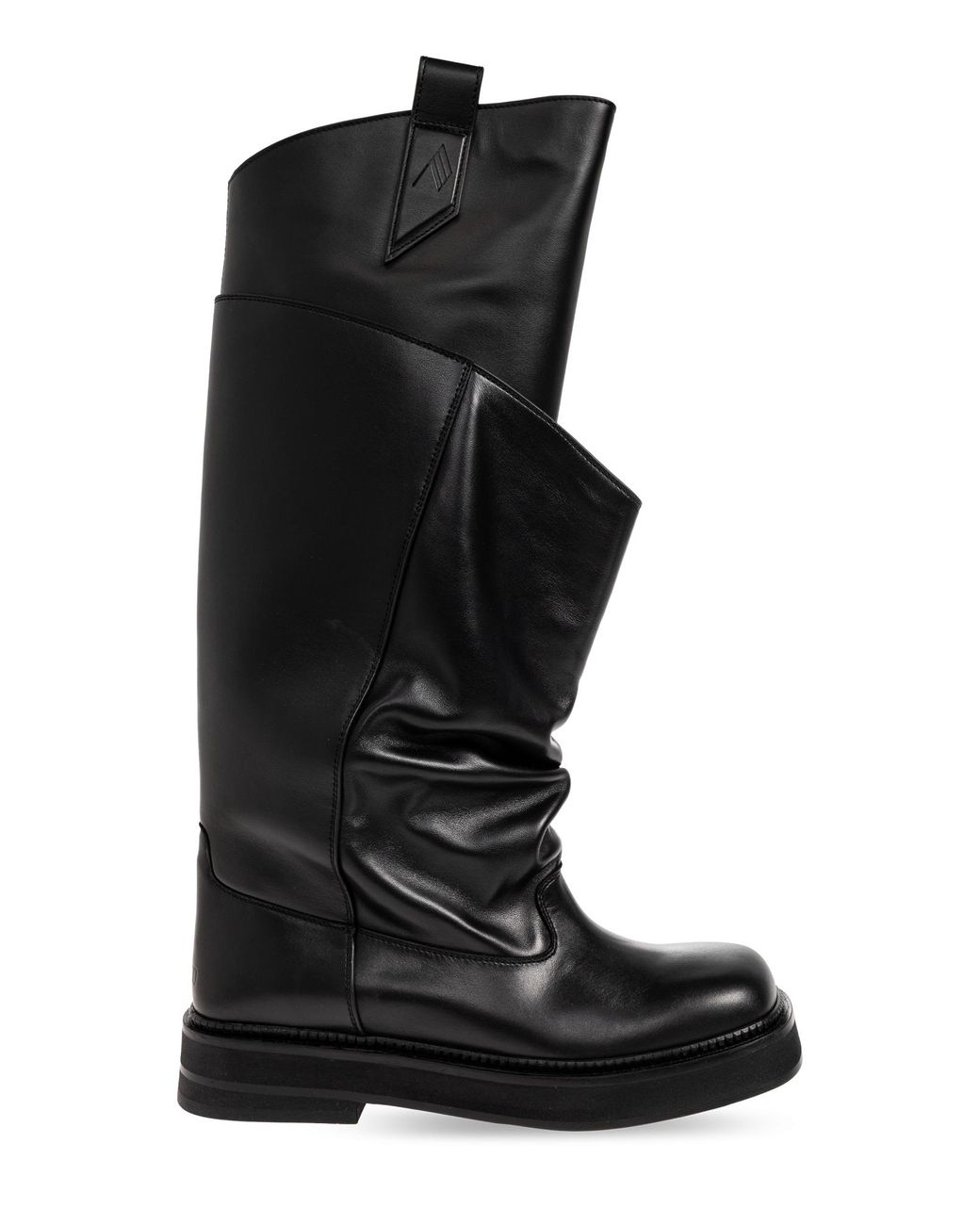 The Attico Black Platform Boots 'New Robin Passeggiata'