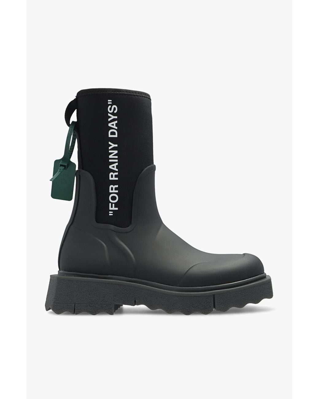 VIRGIL ABLOH Off-White MEN’S SPONGE RUBBER ANKLE RAIN BOOTS US 8/EUR 41 VIRGIL ABLOH Off-White MEN main image 2