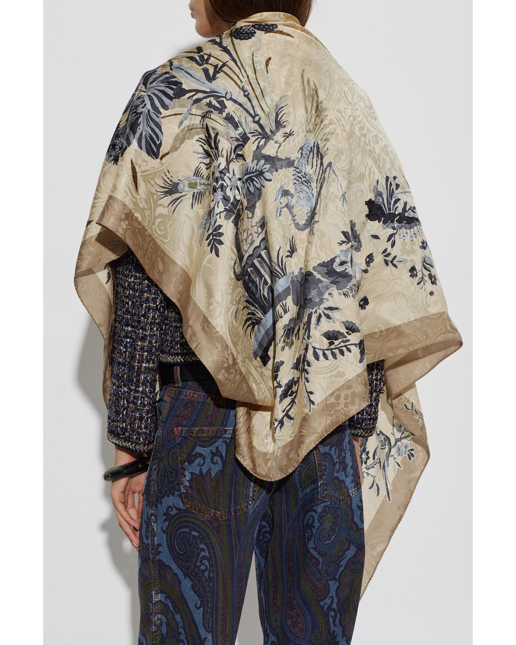 Etro Natural Silk Scarf