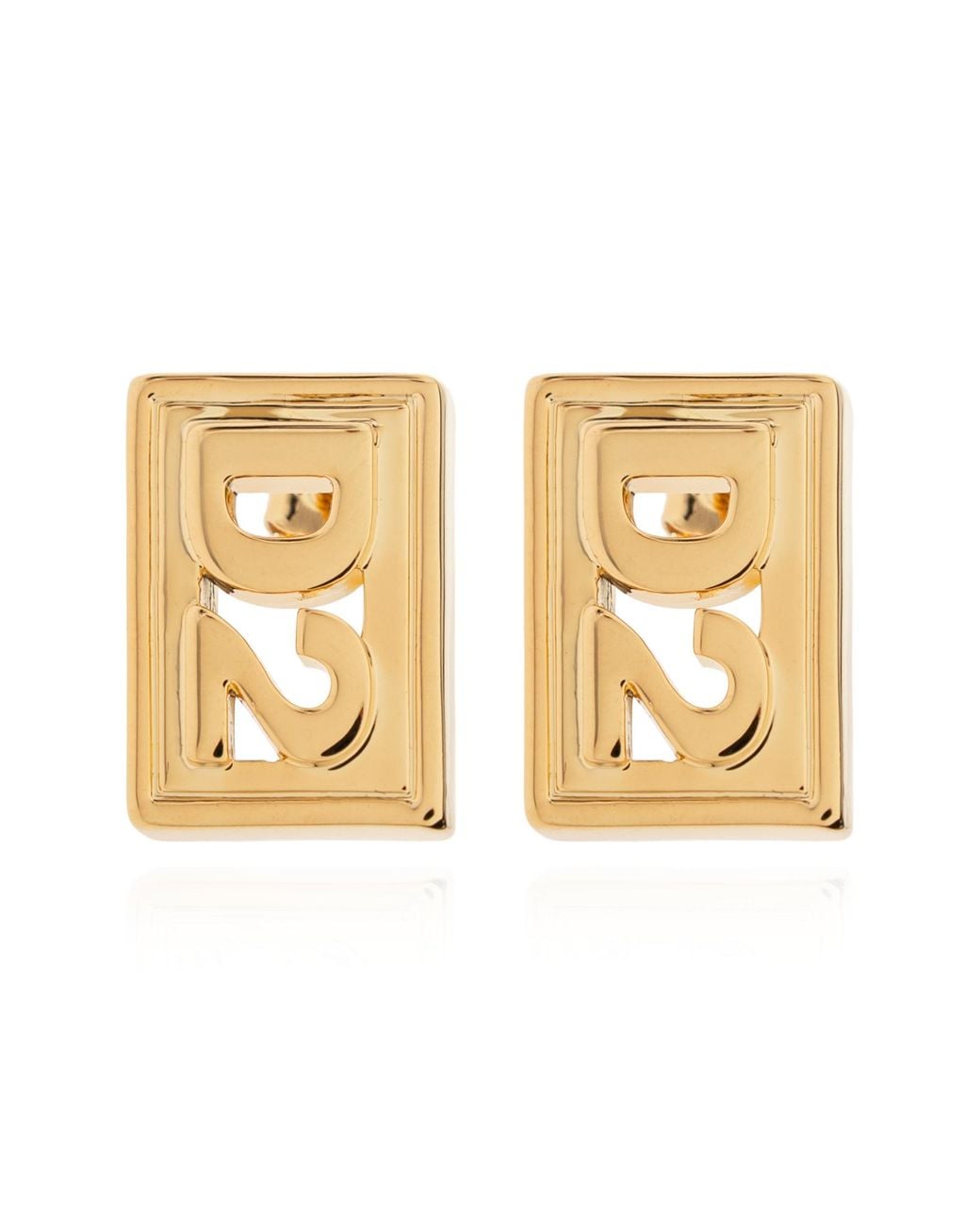 DSquared² Natural Earrings With Logo