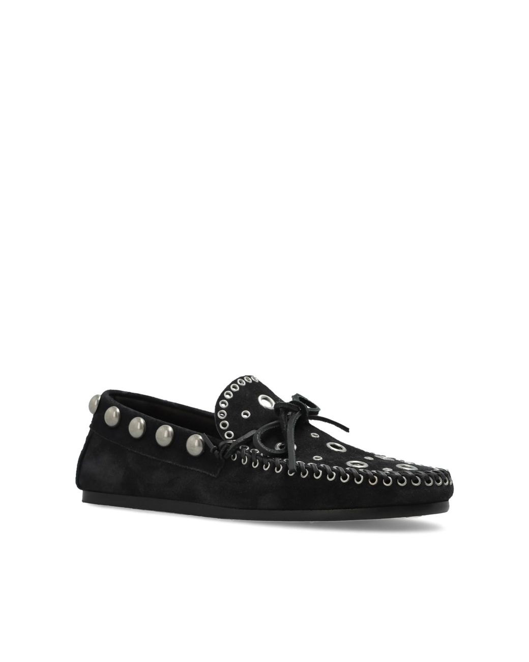 Isabel Marant Black Fitza Suede Loafers