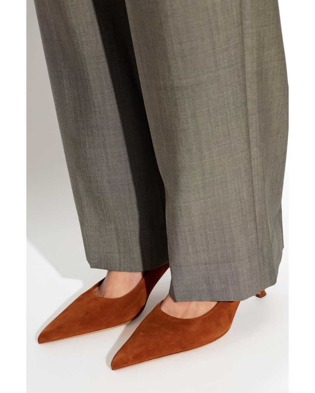 Ferragamo Brown Suede Heeled Shoes "Elydea"