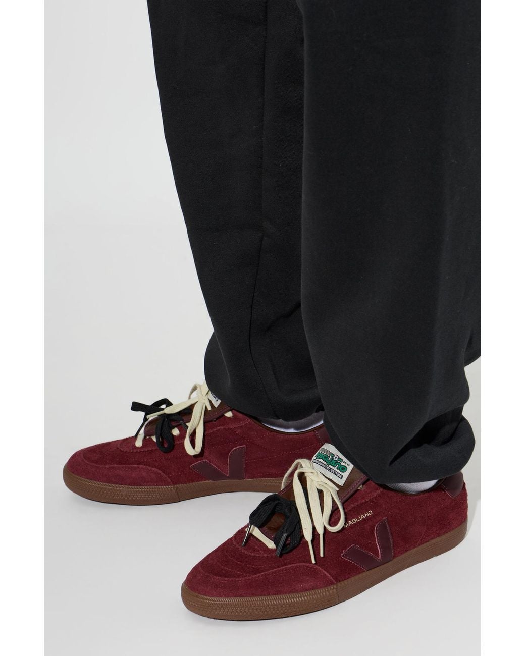 Veja Red Low-Top Trainers for men