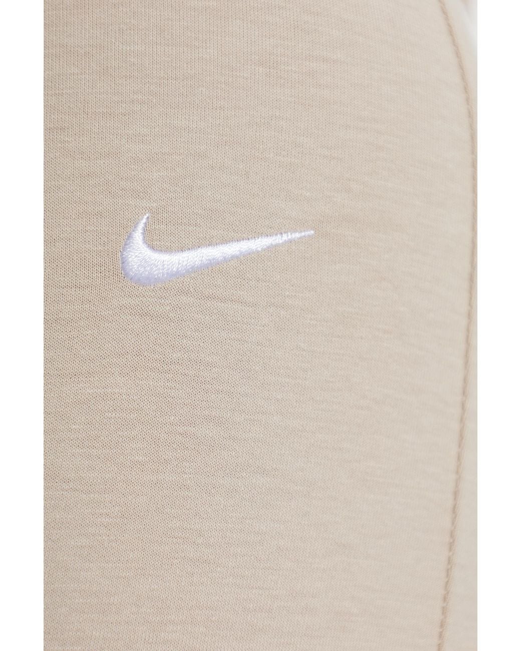 Nike Natural Short Leggings With Logo