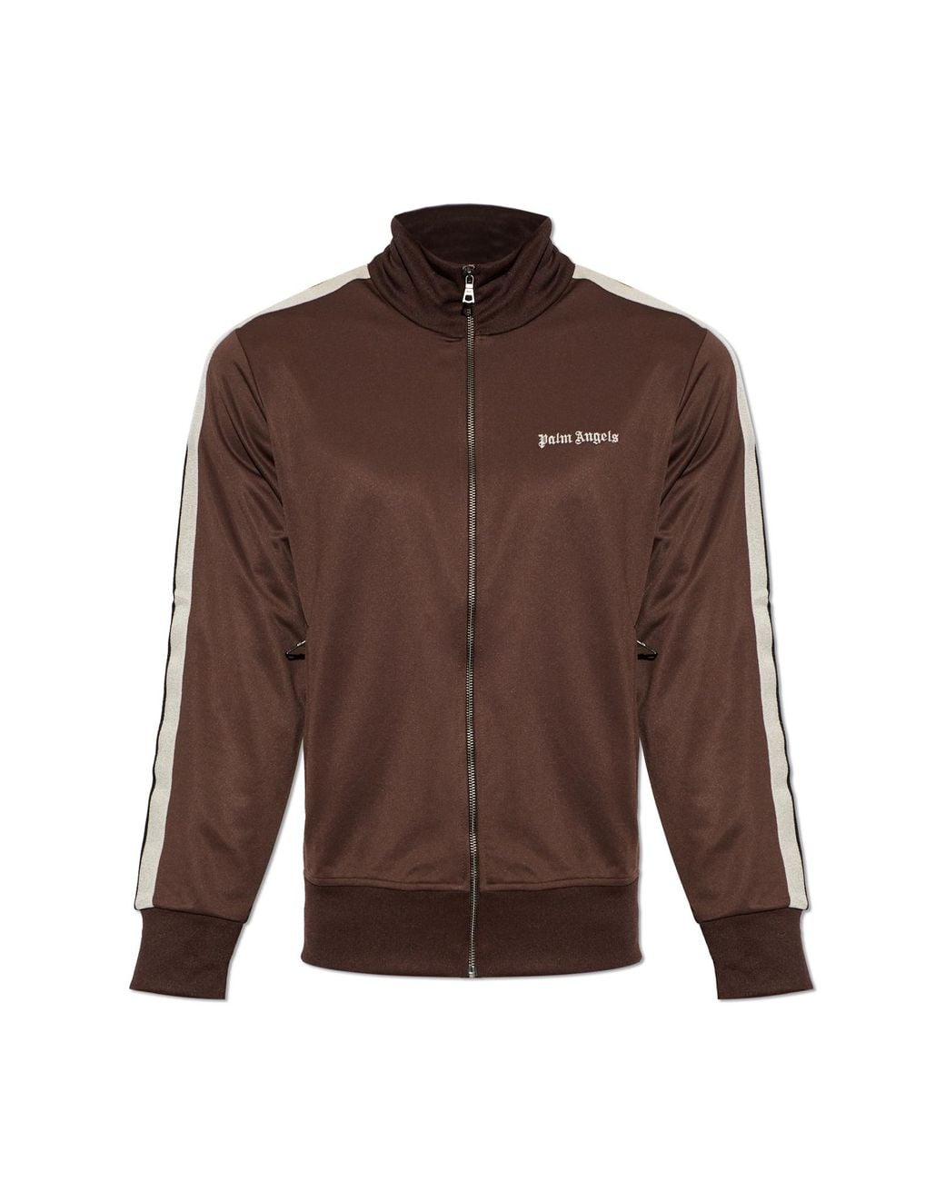 Palm Angels Brown Sweatshirt With Logo for men