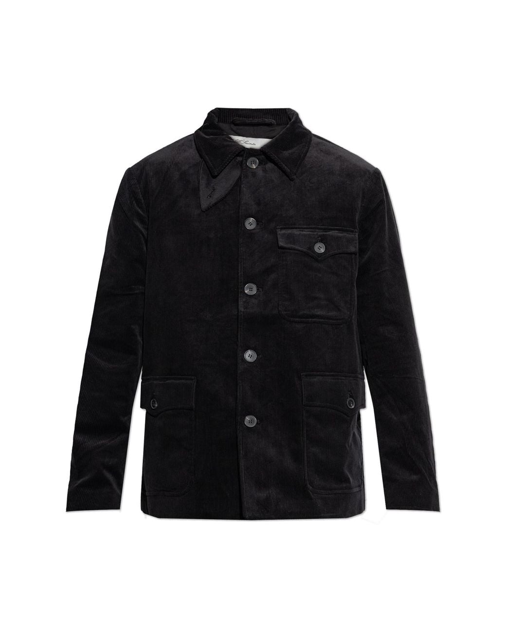 AllSaints Black 'Eden' Corduroy Jacket for men