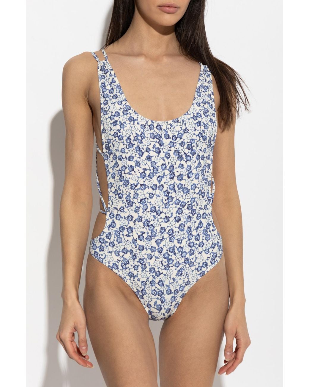 Isabel Marant Blue One-Piece Swimsuit "Tenisia"