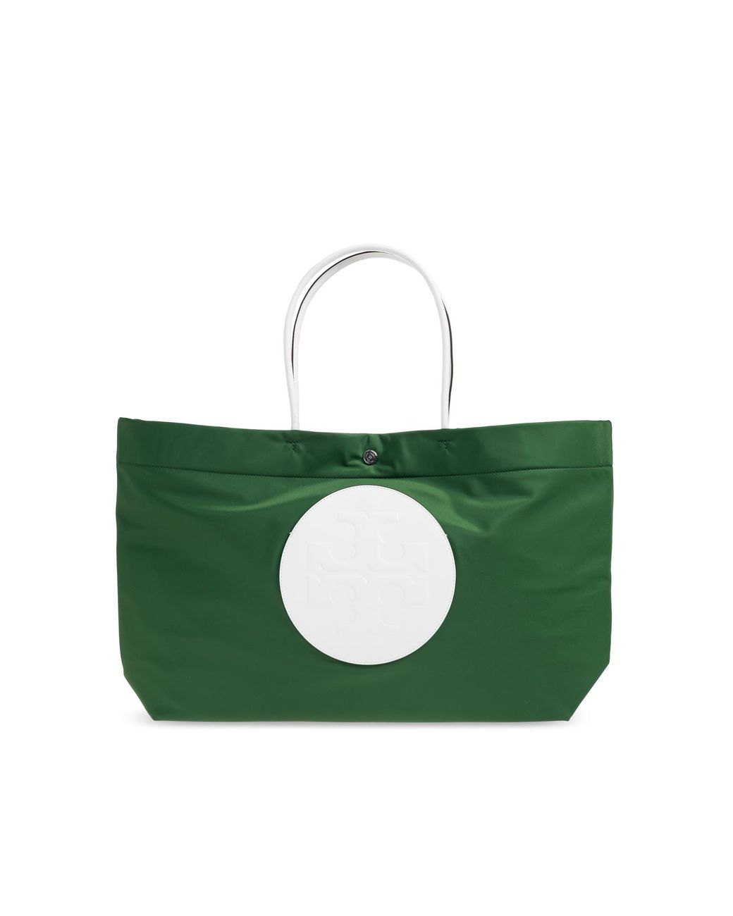 Tory Burch Green "Ella" Shopper Bag