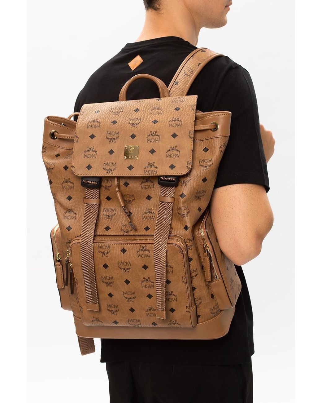 Feature  Mens backpack fashion, Mcm bags, Mcm backpack