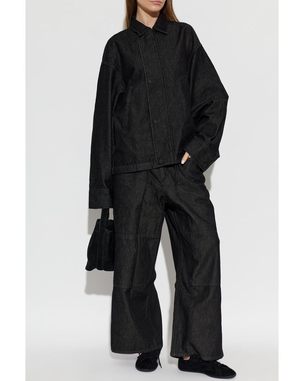 Y-3 Black Straight-Leg Jeans